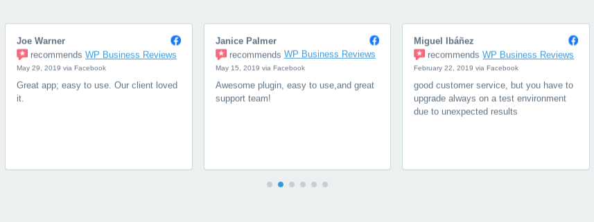 WP Business Reviews - Review Slider