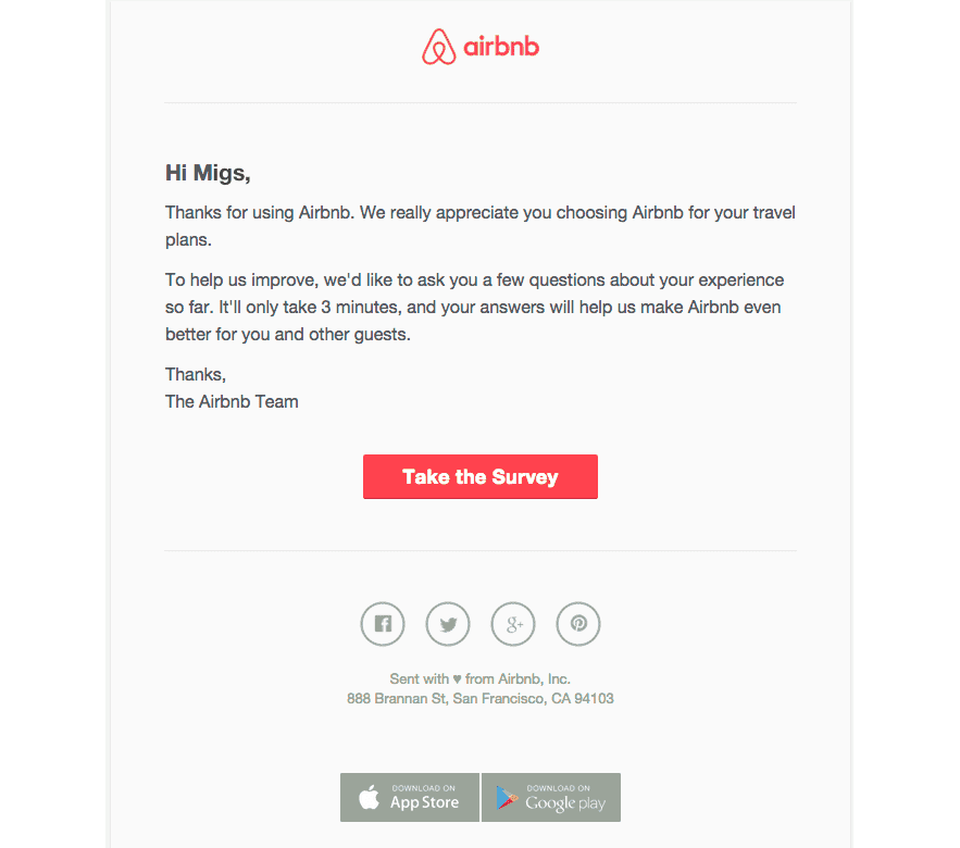 Airbnb Customer Satisfaction Survey