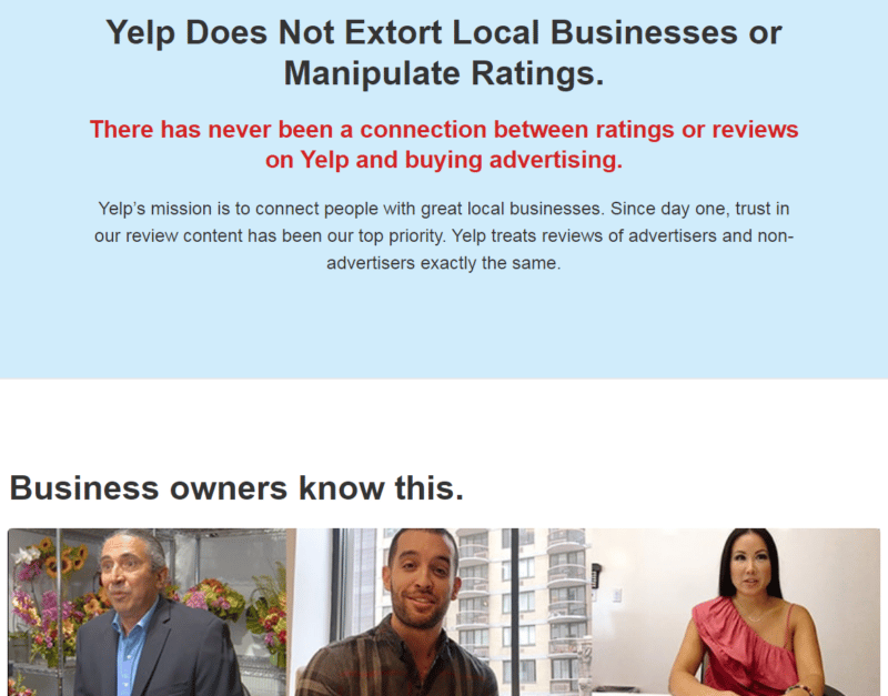 Yelp Extortion