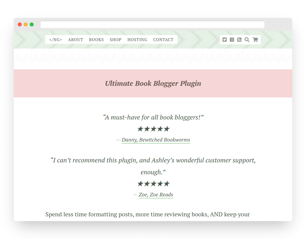 Ultimate Book Blogger WordPress Plugin