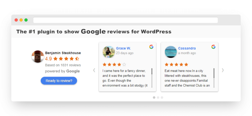 Widget for Google Reviews WordPress Plugin