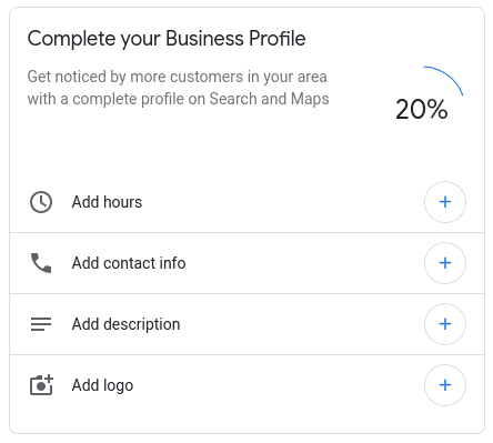 Google Business Profile Panel