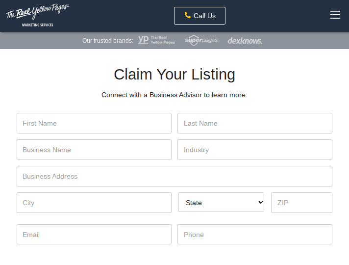 Yellow Pages - Claim Your Listing