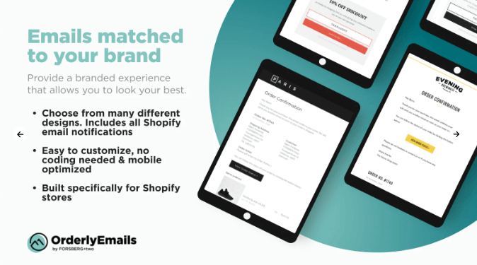 Shopify - OrderlyEmails App