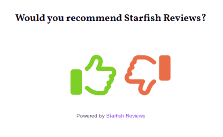 Starfish Reviews - Review Funnel Prompt
